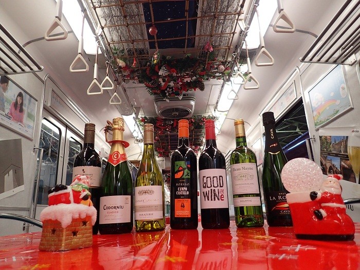クリスマスワイン電車